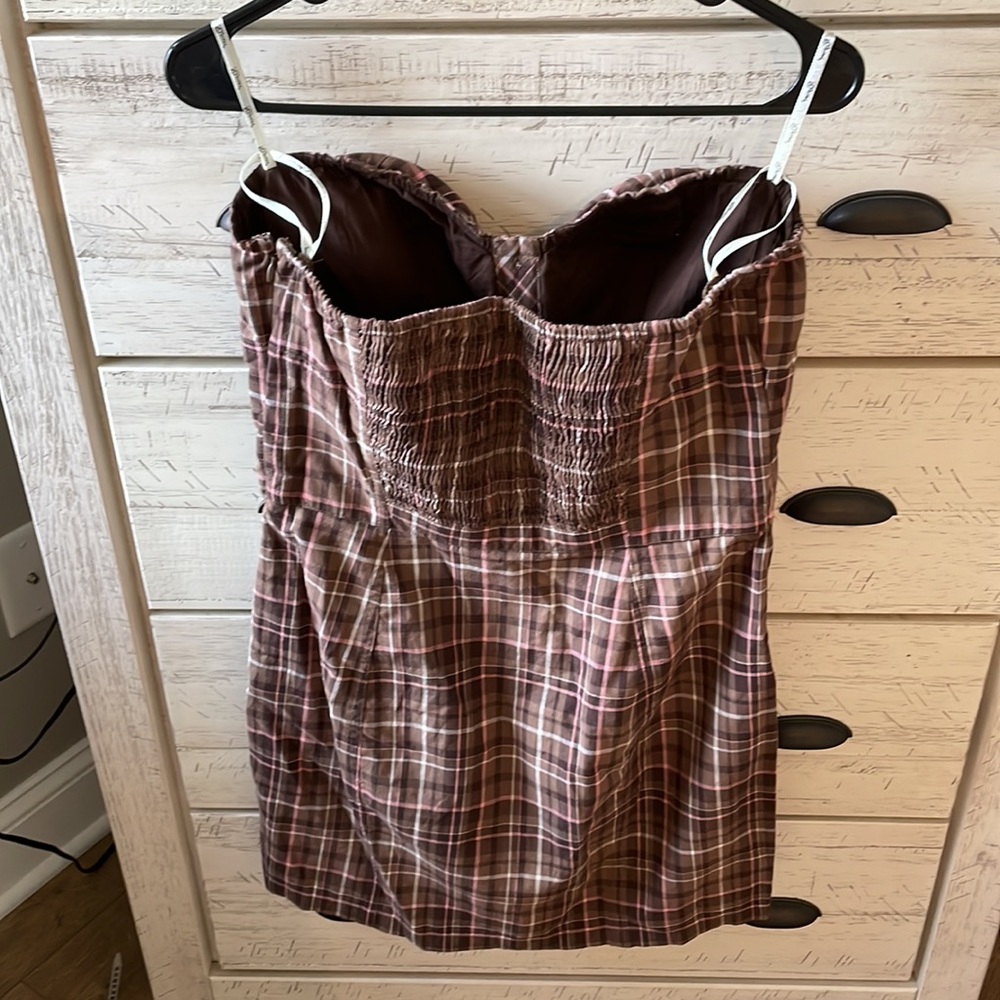 Plaid strapless Guess Dress - Picture 5 of 7